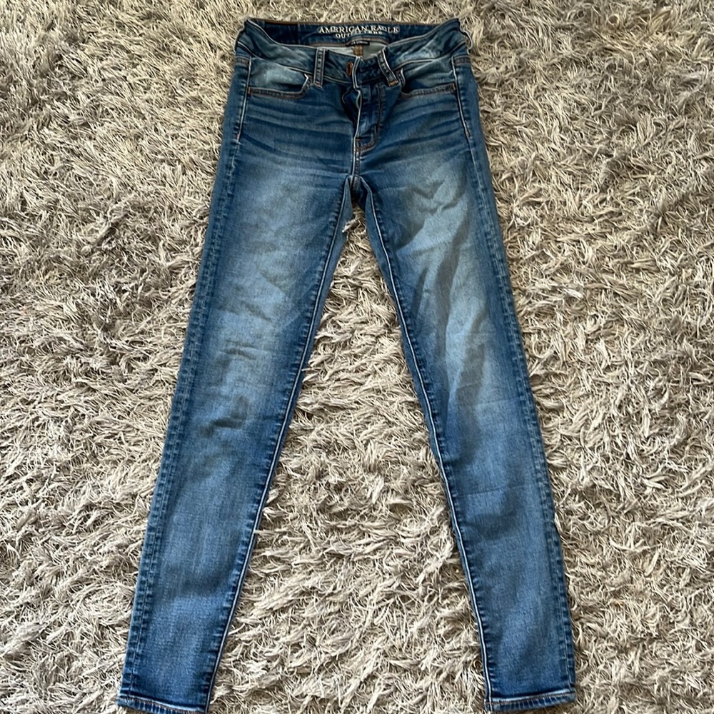 American Eagle non-distressed jeans, Size 0